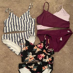 A&F kids bikini lot, Abercrombie and Fitch kids